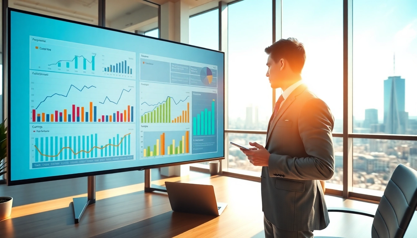 Analyze competitor pricing strategies through data visualization in a modern office setting.