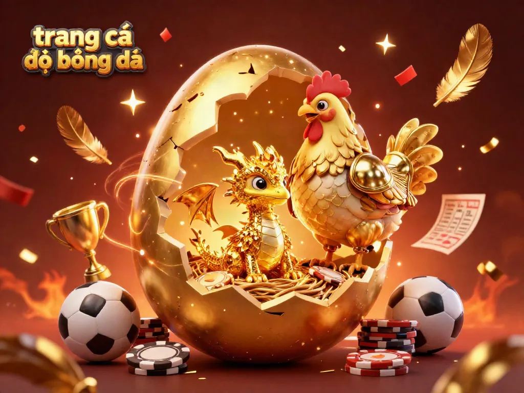 trang cá đọ bóng đá khuyến khích cược thể thao với chú rồng vàng tinh khiết và bóng đá.
