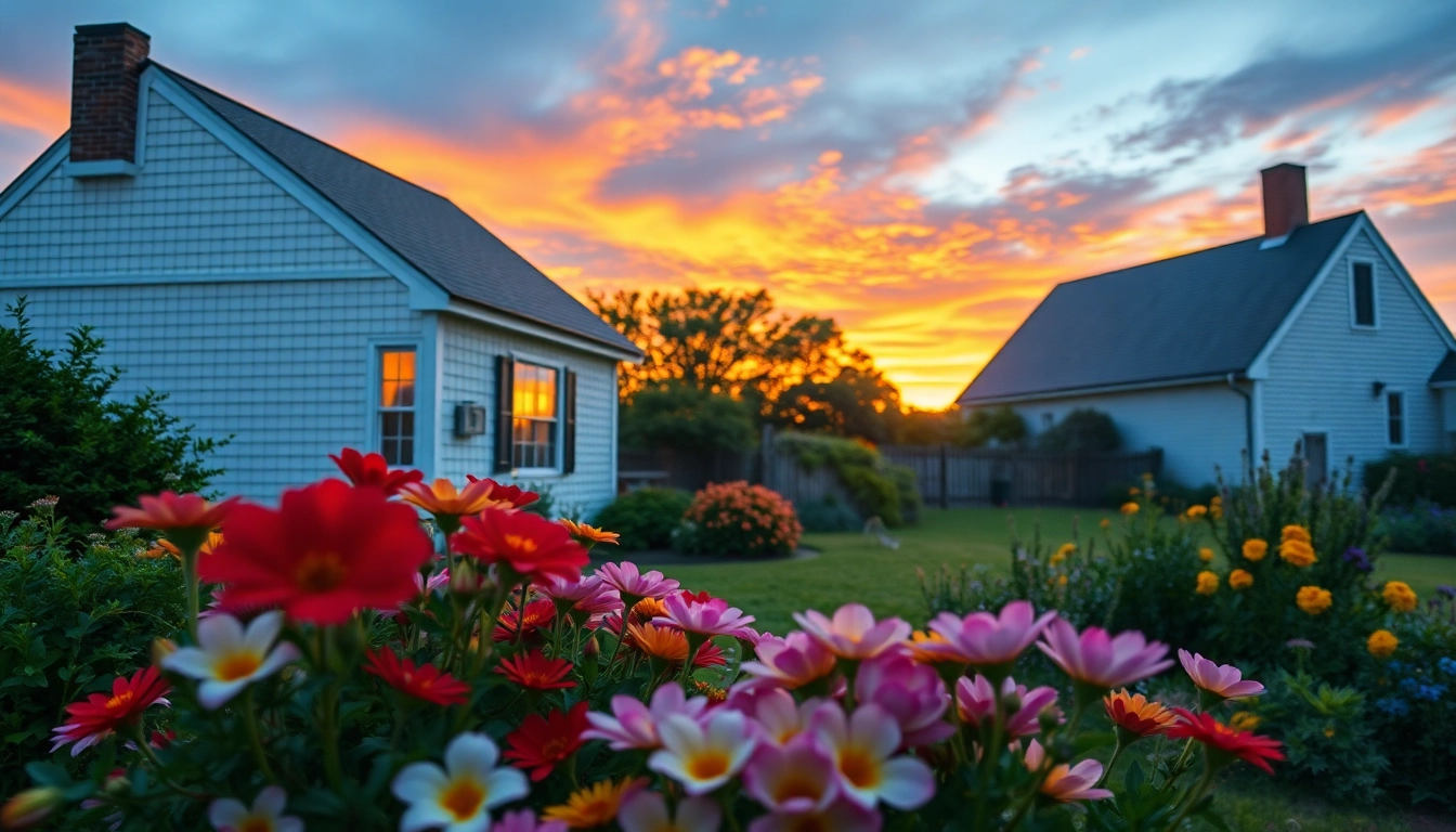 Transform your lifestyle with a charming cape cod home surrounded by vibrant gardens.