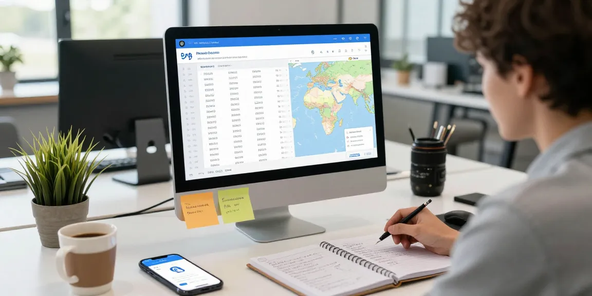 who-called-me phone number lookup scene in a modern tech workspace