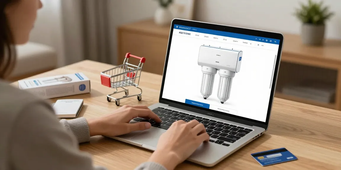 Waterspecialist ADQ73613401 Refrigerator Water Filter showcased in an online shopping experience, highlighting best deals on e-commerce platforms.