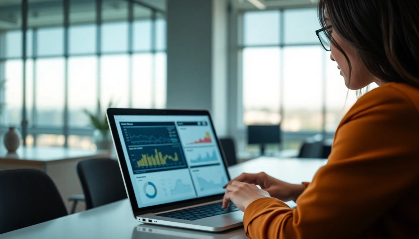 Enhance your understanding of wan with a focused professional analyzing data in an office.