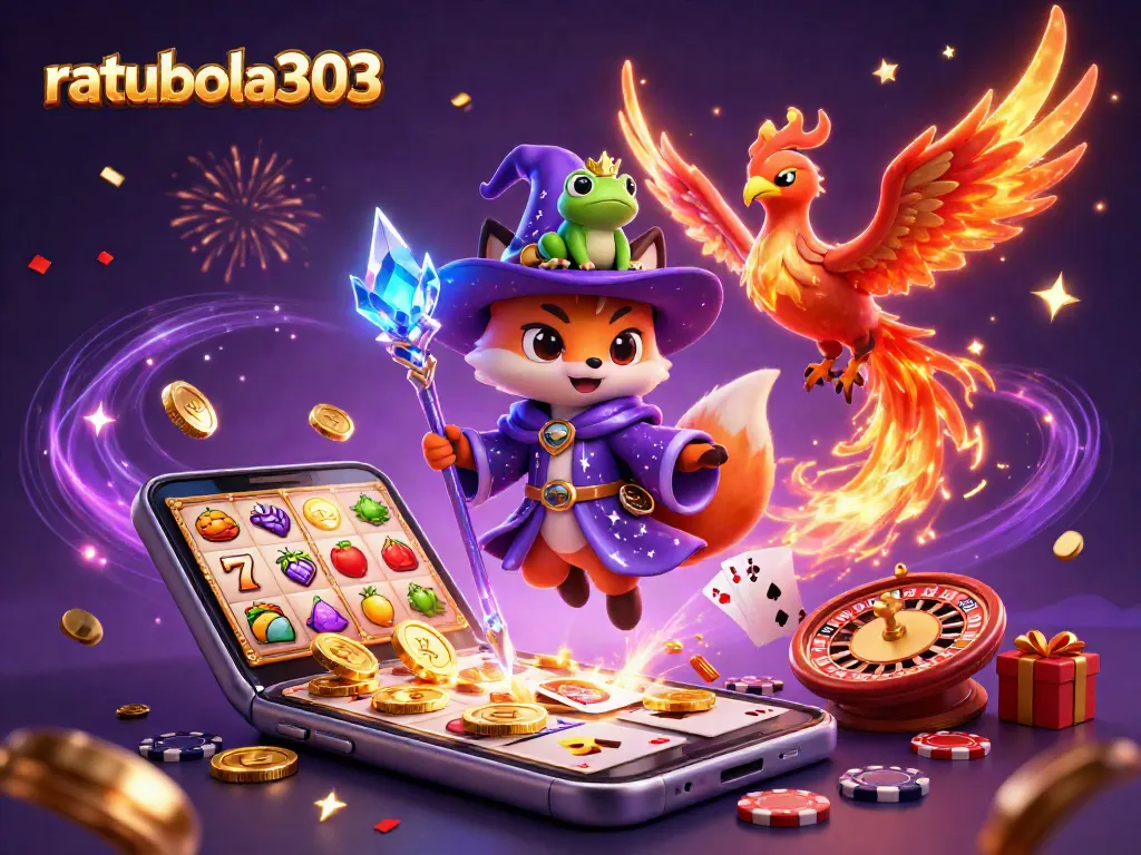 Ratubola303 tingkatkan pengalaman bertaruh dengan ilustrasi kasino interaktif yang meriah