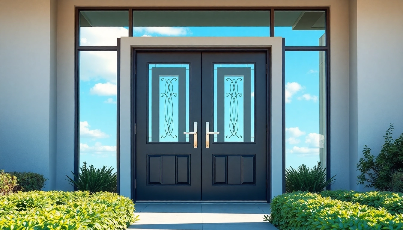 Install a stunning single leaf double swing door that enhances your home's style and functionality.