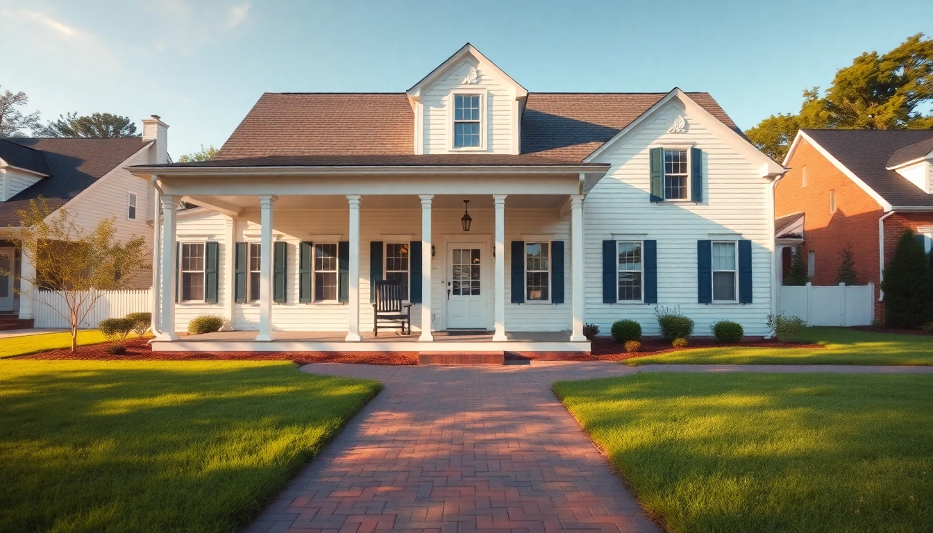 Colonial home build showcasing architectural features in a beautiful suburban setting.