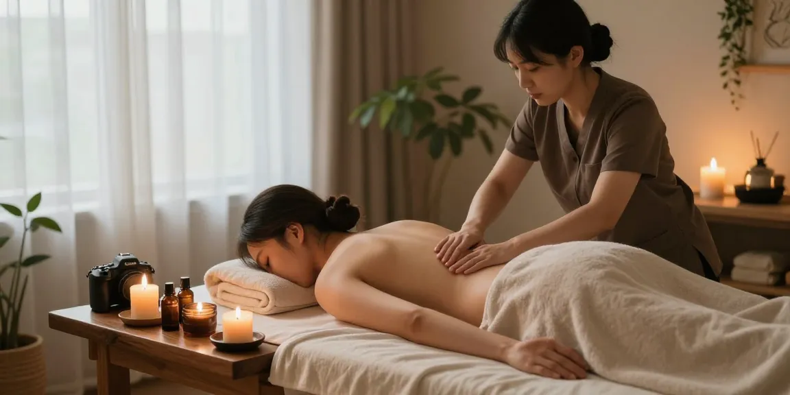 Peaceful 마포스웨디시 massage scene showcasing a serene spa environment with soothing elements.
