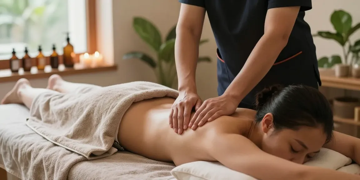 Swedish massage therapy session highlighting relaxation and wellness.