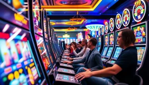 Menggandeng slot gacor hari ini dalam suasana kasino yang menegangkan dan penuh warna.