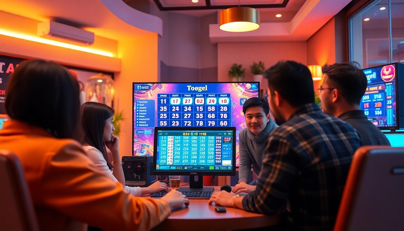Menampilkan bandar togel online dengan pemain aktif dan antusias di ruang permainan modern.