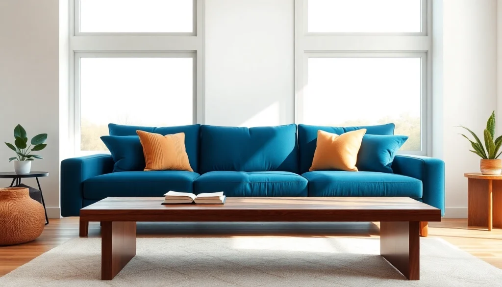 Elegant sofa beds enhancing modern living room aesthetics and comfort.
