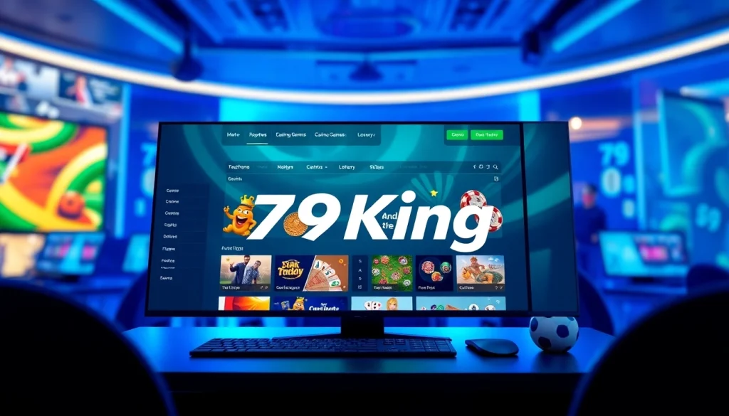79King online gambling platform showcasing multiple betting categories in a modern interface