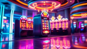 Menggoda pemain dengan pengalaman menawan QRIS108 Slot yang bersinar di lingkungan kasino modern.