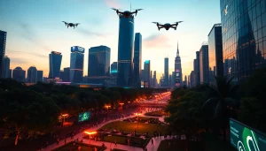 View of a vibrant city skyline at dusk, representing themes of innovation and connectivity related to https://rr88rd.com/.