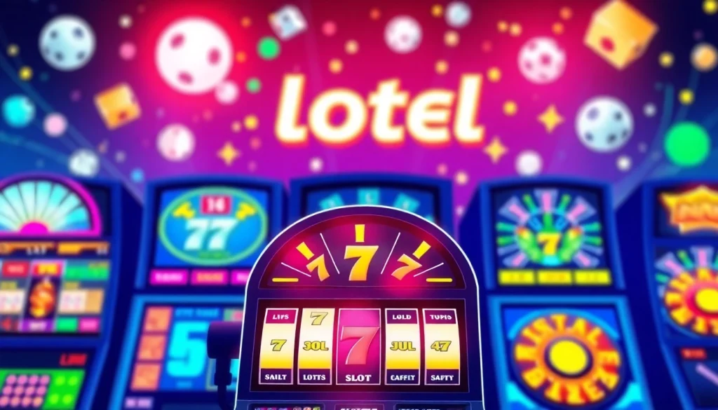 Menampilkan bandar togel resmi slot dengan antarmuka permainan slot yang menarik dan penuh warna.