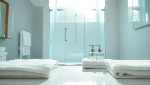 Profitez des cabines de douche élégantes pour des sunny showers france dans une salle de bains moderne.