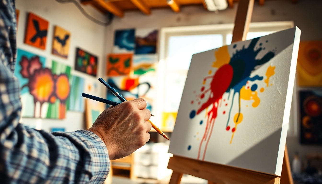 Creëer een uniek canvas kunstwerk met felle kleuren en invenstieve technieken.