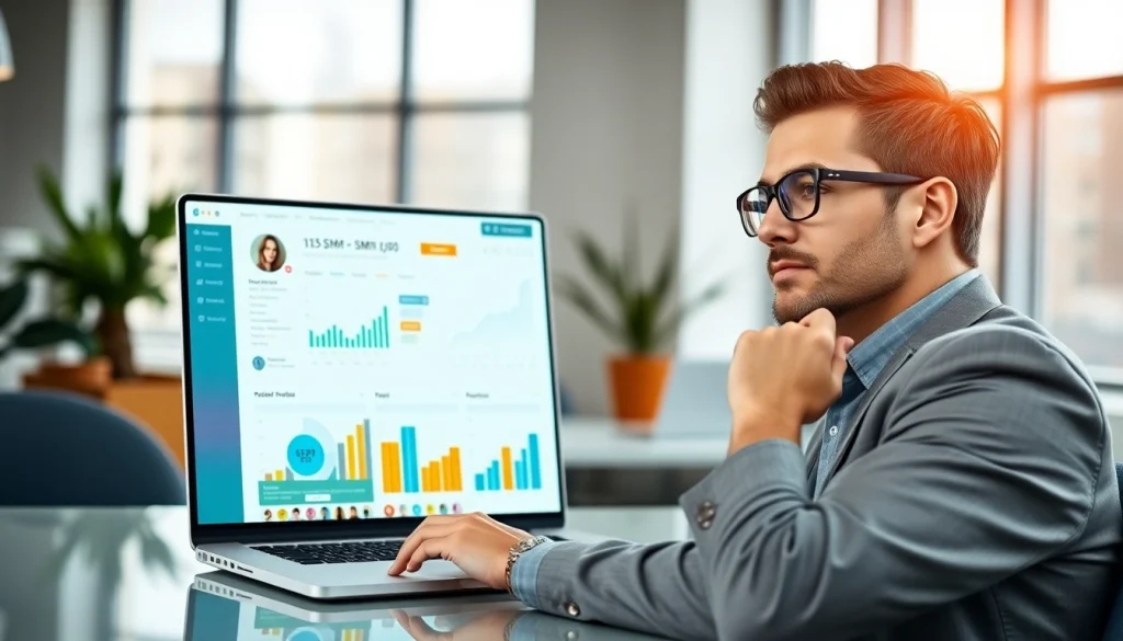 Analyze Instagram smm panel metrics within a vibrant marketing dashboard setup.