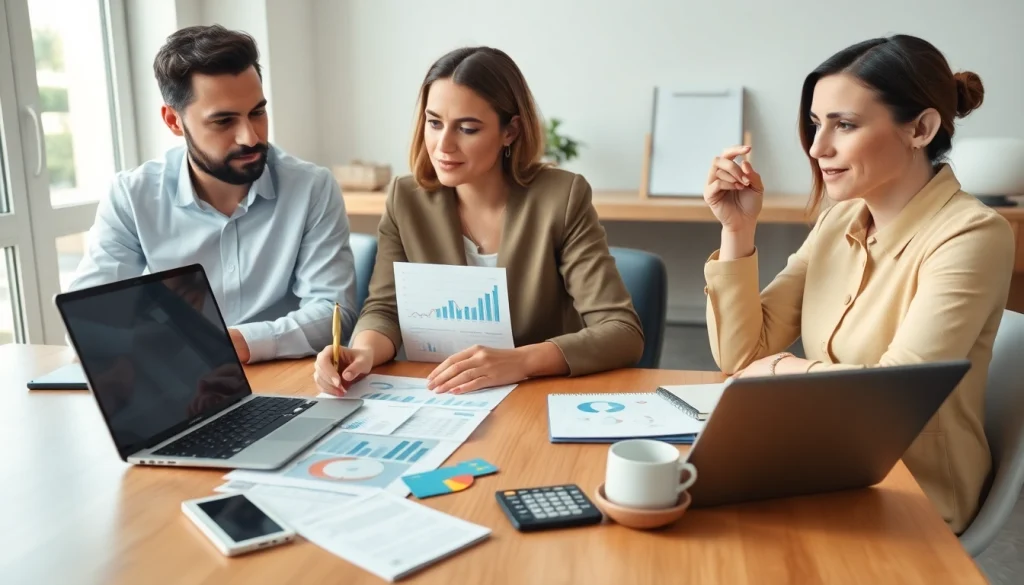 카드 한도 현금화를 통해 재정 계획을 세우는 전문가의 모습