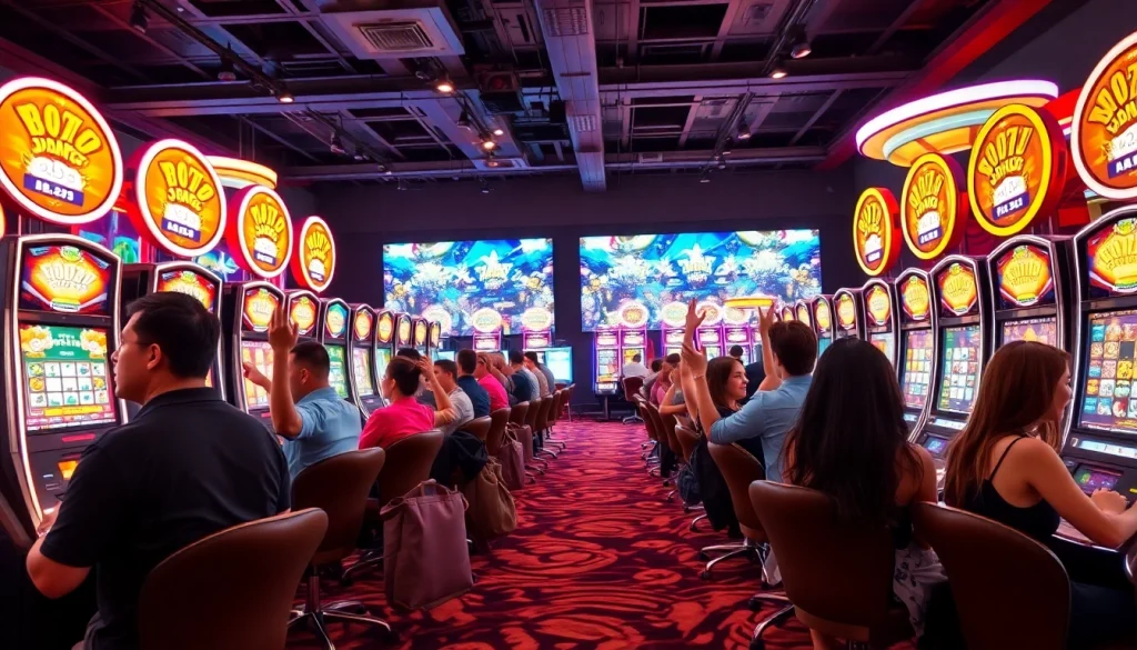 Menangkan bandar toto 4d slot dengan suasana penuh keseruan di ruang permainan yang modern.