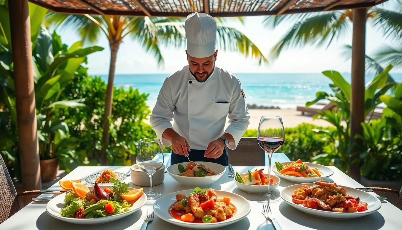 Experience exquisite dining with a Private chef St Martin in a luxurious Caribbean setting.