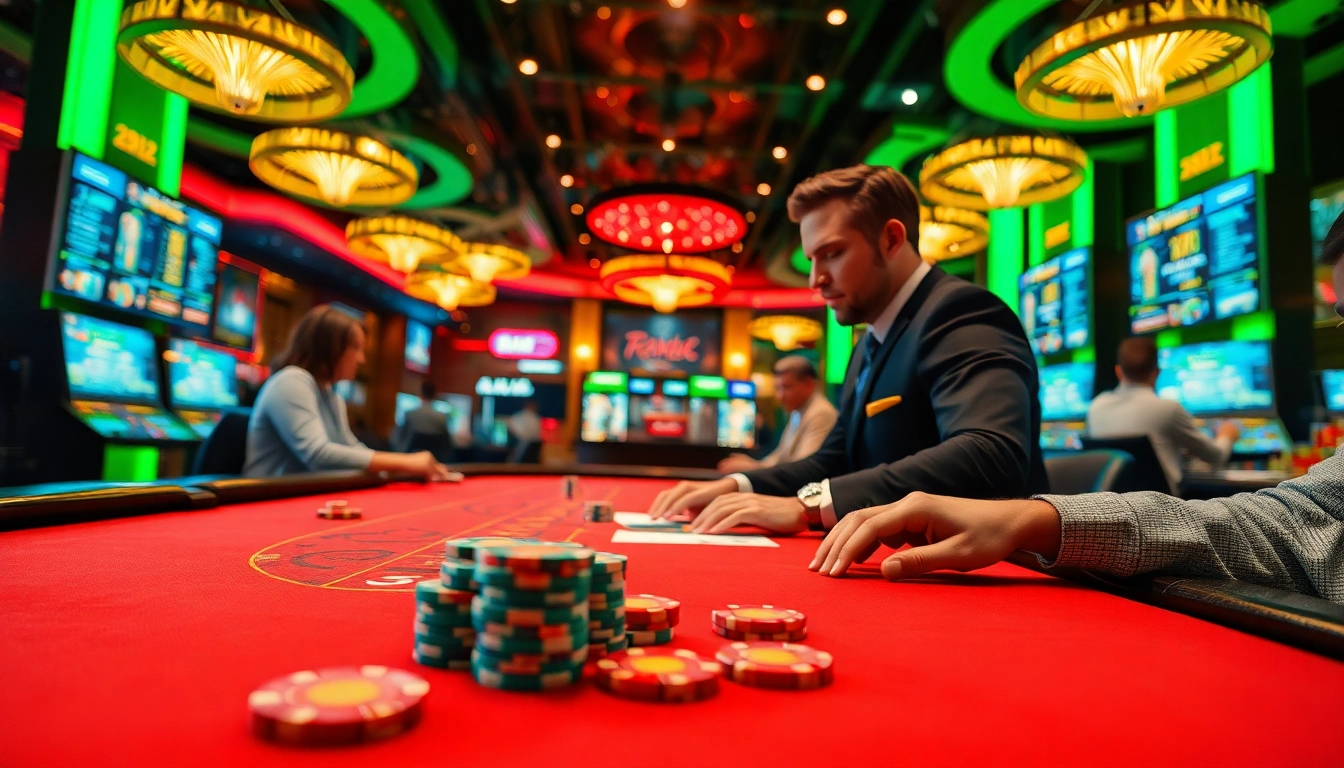 Melihat bandar toto terpercaya di meja permainan kasino virtual yang penuh semangat
