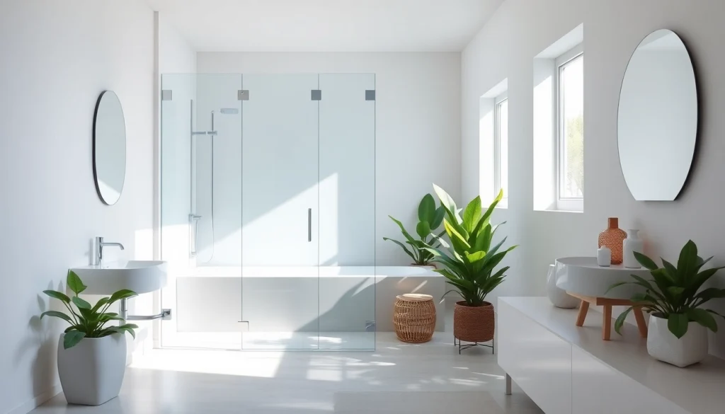 Installer une paroi de douche élégante et moderne dans une salle de bain lumineuse.