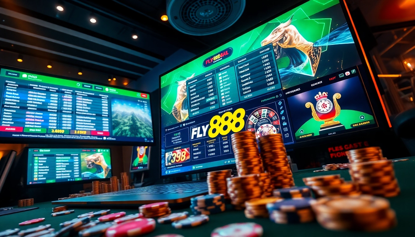 Experience the excitement of online gaming with fly88deal's vibrant interface and engaging atmosphere.