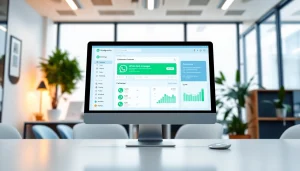 Visual depiction of What is a CRM for WhatsApp showing a modern CRM dashboard with WhatsApp integration.