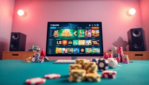Engaging digital gaming interface of F168.COM showcasing slots and sports betting with a luxurious feel.