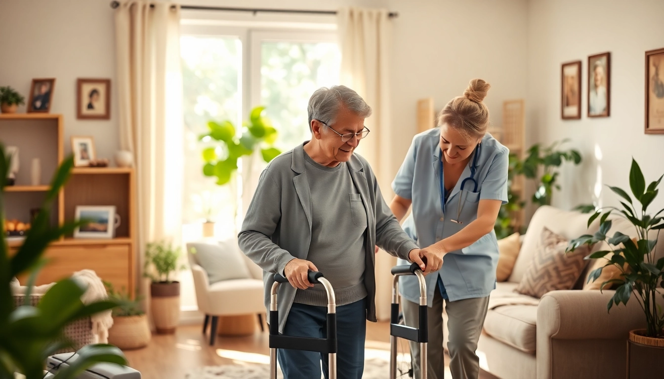 Highlighting austin senior home care through warm interactions between caregivers and seniors in a homely setting.