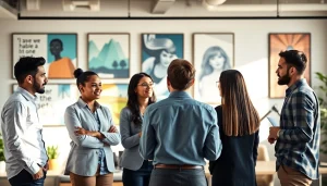 Collaborative environment with a business coach Los Angeles guiding professionals in growth strategies.