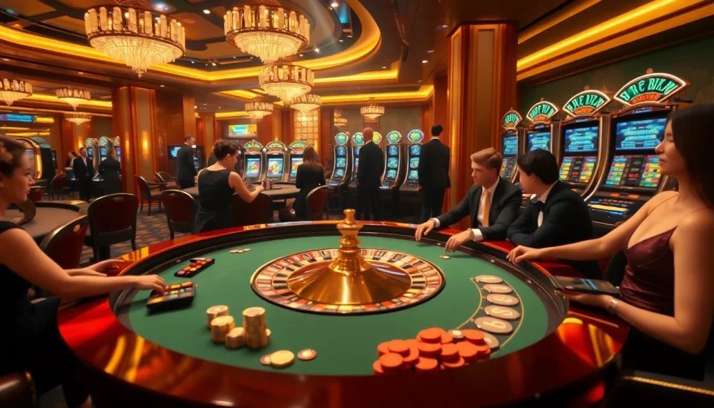 Experience the thrilling ambiance of trang chủ s8 with vibrant casino gaming elements.