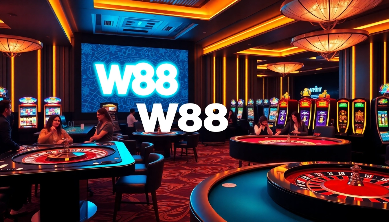 Trải nghiệm cảm giác hồi hộp khi chơi tại casino trực tuyến sang trọng của W88 với những trận đấu game đầy hành động.