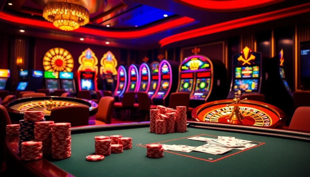 Experience thrilling casino action at 123b with vibrant tables, exciting games, and glamorous ambiance.