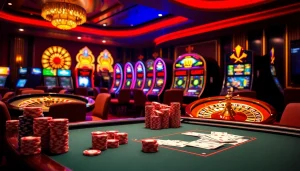 Experience thrilling casino action at 123b with vibrant tables, exciting games, and glamorous ambiance.