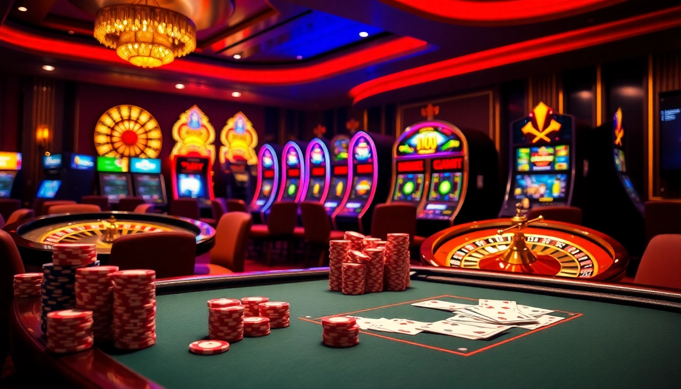 Experience thrilling casino action at 123b with vibrant tables, exciting games, and glamorous ambiance.