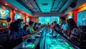 Online gaming excitement at https://mm88.agency/ with diverse players enjoying sports betting and digital gaming interface.