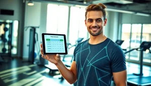 Calculate your daily calories burned with the tdee calculator in a bright gym setting.