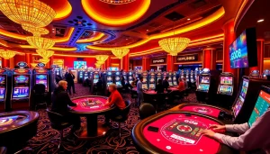 Experience the excitement of GO8 casino games with vibrant slots and engaging poker scenes.