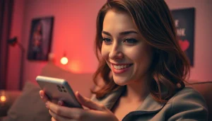 Engaging chat scene illustrating the essence of ai sexting in a cozy atmosphere.