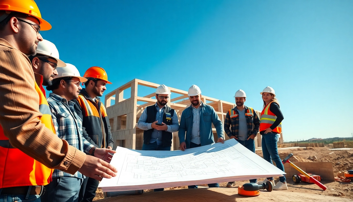 Builders collaborating at a construction site, embodying Texas association of builders' teamwork.