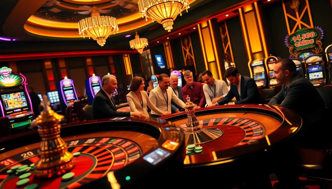 Experience the thrill of gambling at thabet vegas with exciting players at a blackjack table.