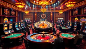 Players enjoying thrilling experiences at Lc88x.com casino with vibrant slots and live tables.