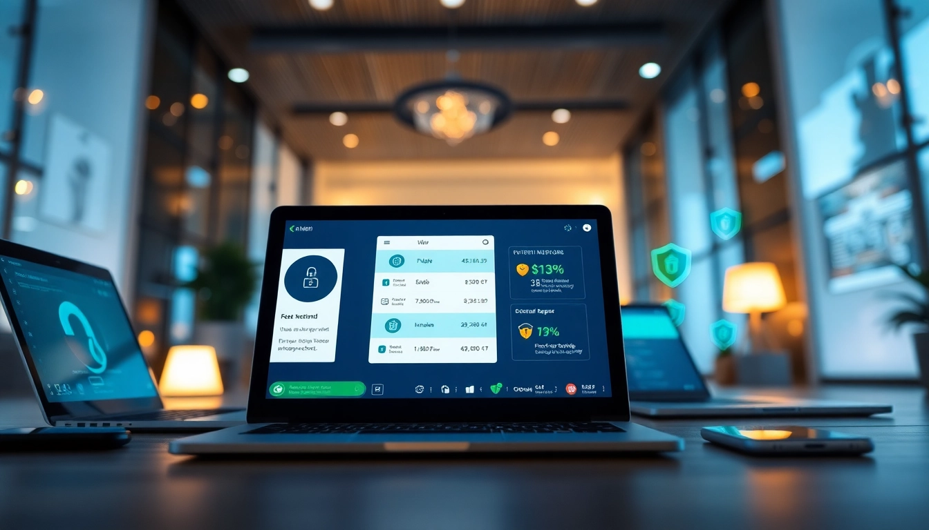 快连下载 application interface showcased on modern devices, emphasizing speed and security.