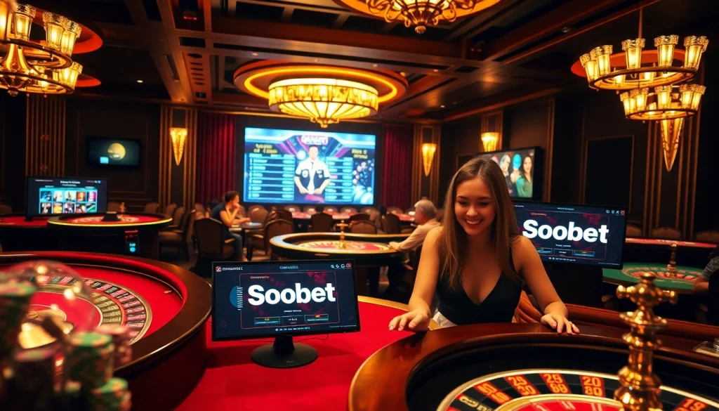 Enjoying sbobet at a vibrant casino table with exciting gameplay and thrilling betting options.