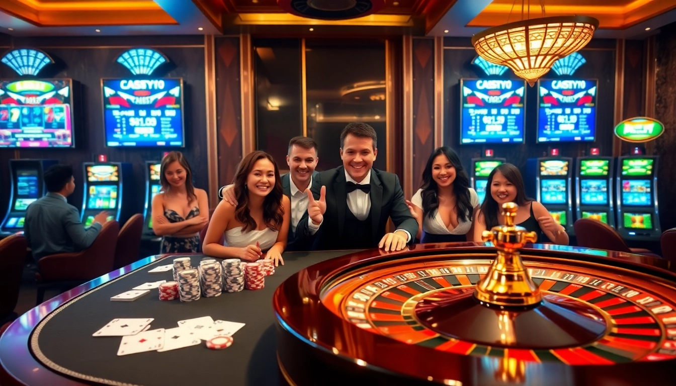 Experience thrilling gameplay at loto188.gb.net with poker chips and an elegant roulette table.