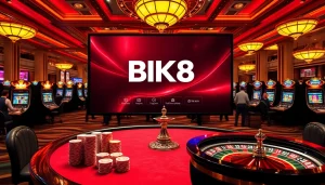 Engaging scene featuring players at BK8 online casino tables, emphasizing bk8thai ทางเข้า for seamless access.