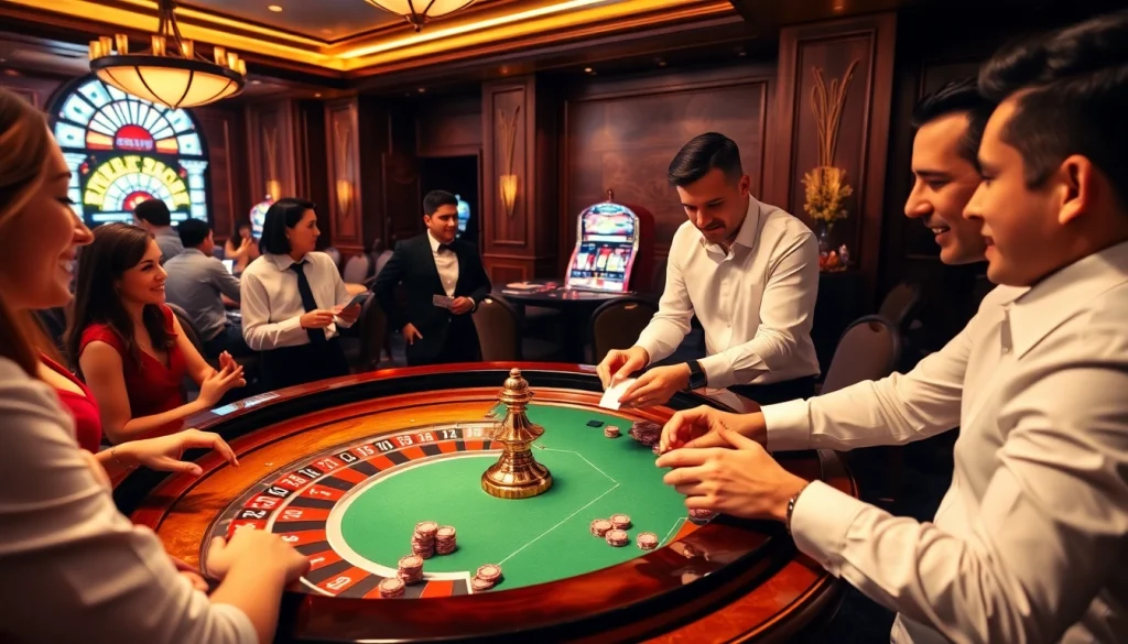 Experience the excitement of 9bet at a lively casino with thrilling games and betting action.