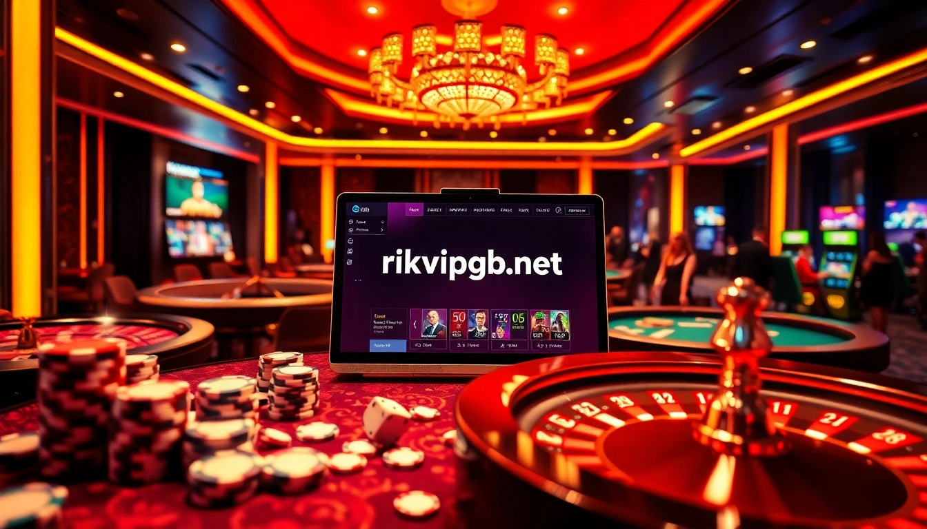 Experience online gambling thrills at rikvip.gb.net with engaging casino tables and vibrant activities.