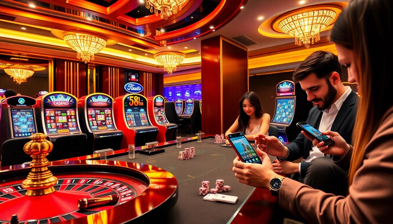 Engage in thrilling games with the app 58win, featuring vibrant casino visuals and exciting gameplay.